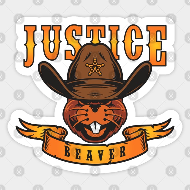 Justice Beaver Sticker by Live Together